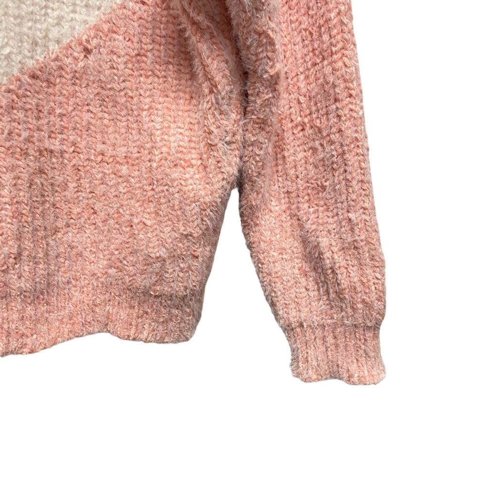 Lulu's Women's Colorblock Talk The Block Eyelash Knit Soft Sweater Size Medium - Picture 10 of 15